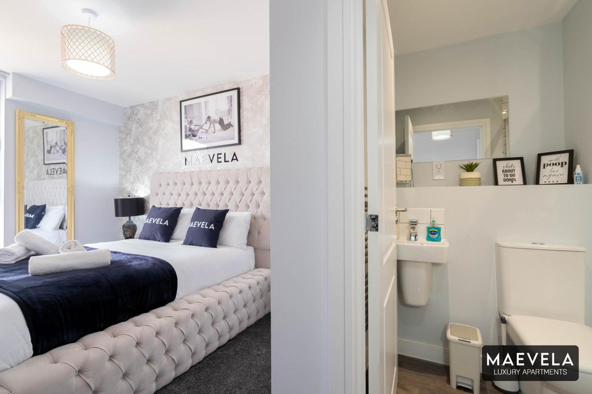 Maevela Apartments - Luxury Top Floor Penthouse - With Parking - 2 Bedroom New Build Apartment ✪ City Centre, Digbeth ✓ With Huge Patio Sliding Doors - City View - Rooftop Terrace - Ps4 & Smart Tv'S Бірмінгем Екстер'єр фото