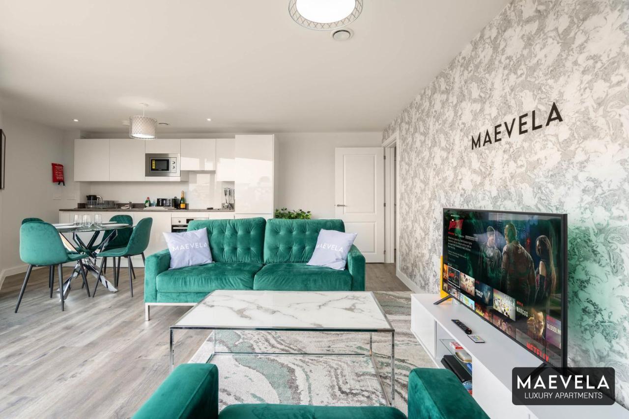Maevela Apartments - Luxury Top Floor Penthouse - With Parking - 2 Bedroom New Build Apartment ✪ City Centre, Digbeth ✓ With Huge Patio Sliding Doors - City View - Rooftop Terrace - Ps4 & Smart Tv'S Бірмінгем Екстер'єр фото